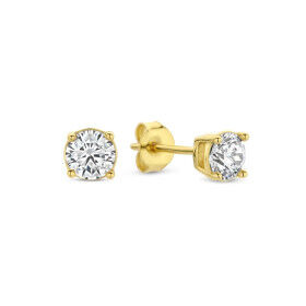 Ladies' Earrings New Bling HIN00336 Golden
